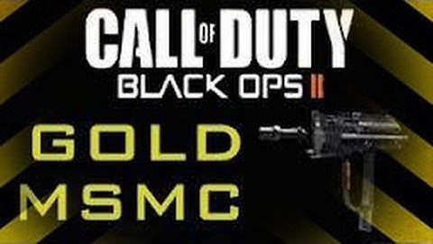 Black Ops 2 - Gold Msmc