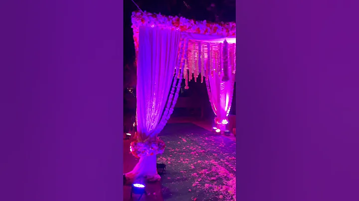 Low cost Wedding mandap #wedding #viral #shorts #shortsvideo #viralshorts #weddingdecor #reels