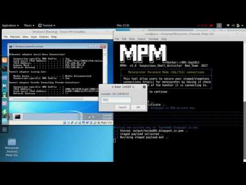 SSL Meterpreter payload using Metasploit Paranoid Mode