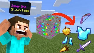 Minecraft, But Ores Drop OP Items