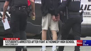 5 students arrested after fight at Waterbury high school