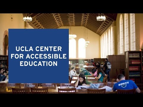 Center for Accessible Education | UCLA