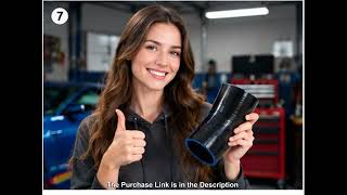 Black Silicone Flexible Radiator Hose Car Air Intake Intercooler Pipe ID 16-75MM Universal Tube