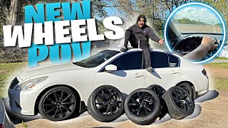 (POV) MY INFINITI G37 GETS NEW 370Z WHEELS | CRAZY POV DRIVE (MUST WATCH)🤯🔥