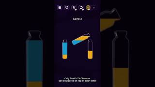 Water Sort Puzzle Level -02 Wait For End new video #satisfying #foryou #gmaes #shorts