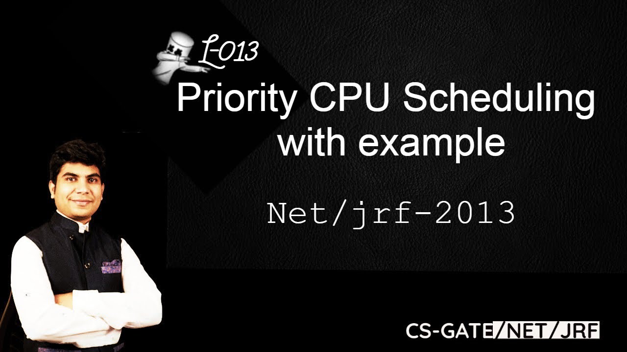 Example of Priority Scheduling Algorithm Using Aging Technique  II Net/Jrf  -2013