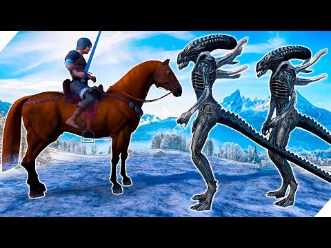 Видео: 9000 Рыцарей и 4000 Чужих - Ultimate Epic Battle Simulator. UEBS игры 2019