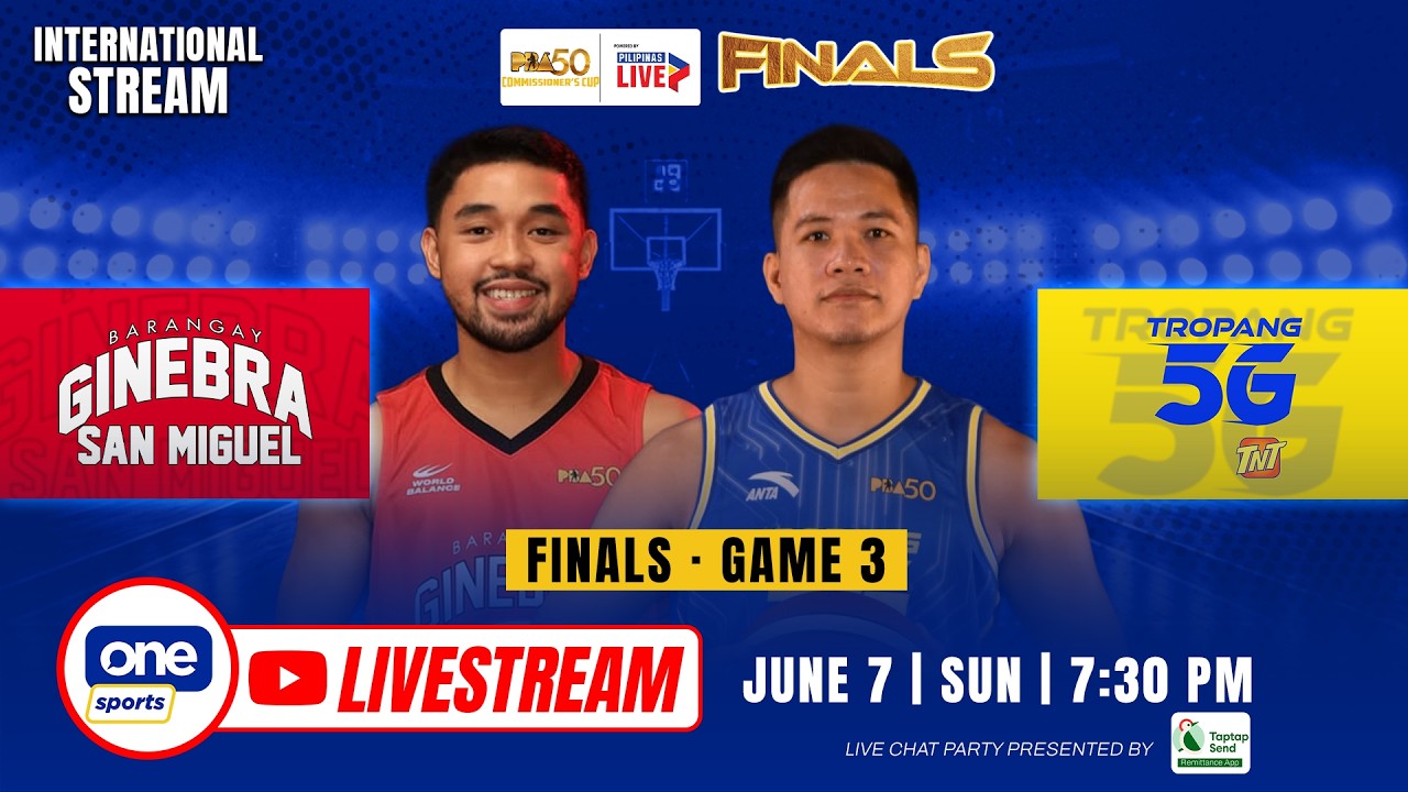 LIVE: BARANGAY GINEBRA vs TNT | PBA SEASON 50 COMMISSIONER’S CUP FINALS GAME 3 | JUNE 7, 2026