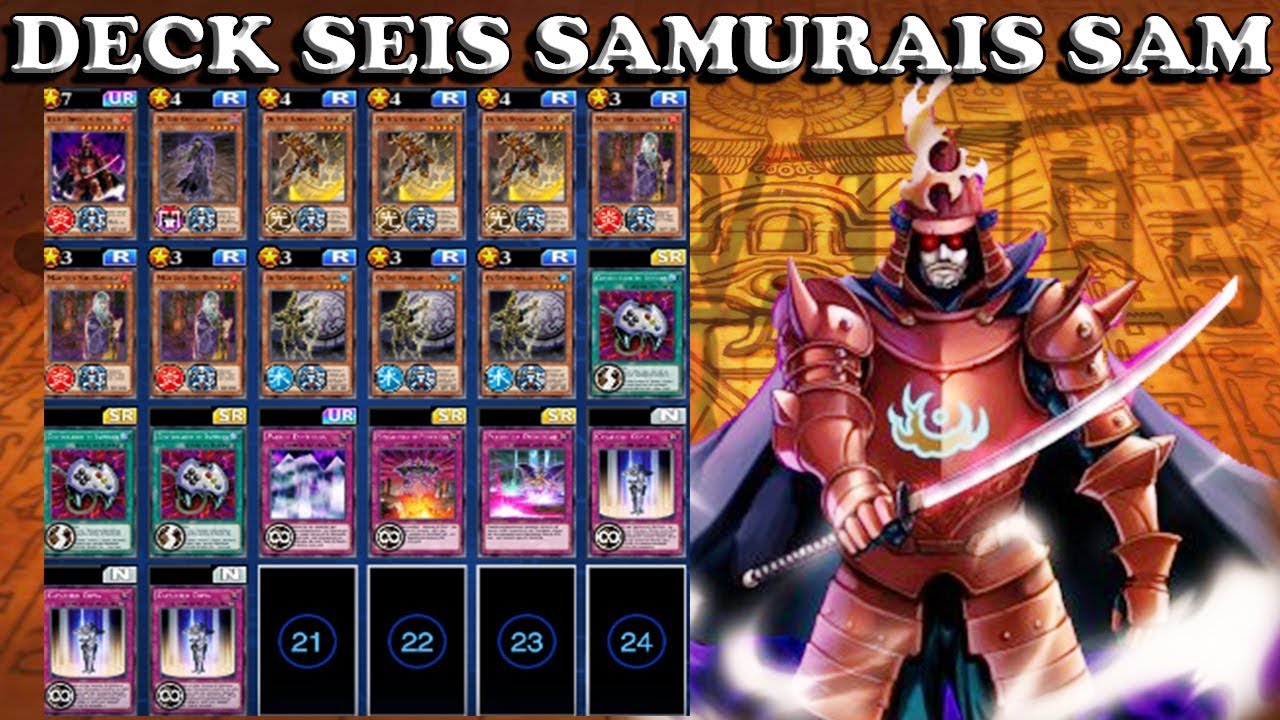 Novo Deck Dos Seis Samurais Sam Yu Gi Oh Duel Links