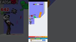 Битва человечков lvl619 Редкая внезапная панда в игре Who dies first