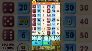 Yatzy Classic Gameplay #games #playbingo #yatzy #dice #dicegames #yahtzee #dicerollingfun #dicegame