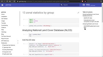 GEE Clip - geemap website can now render Jupyter notebooks