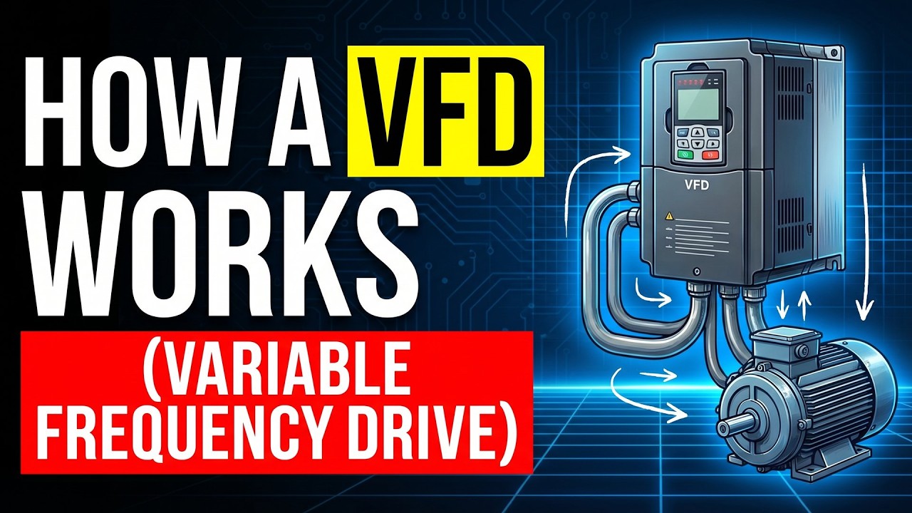 How a VFD Works (Variable Frequency Drive)⚡ Control Motor Speed Like ...