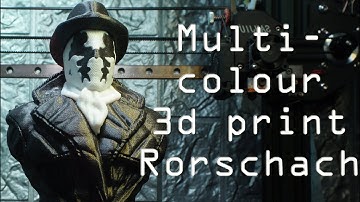 Multicolour 3D Print Timelapse Rorschach Watchman  #75 prusa mmu2s ercf multimaterial 3d printing