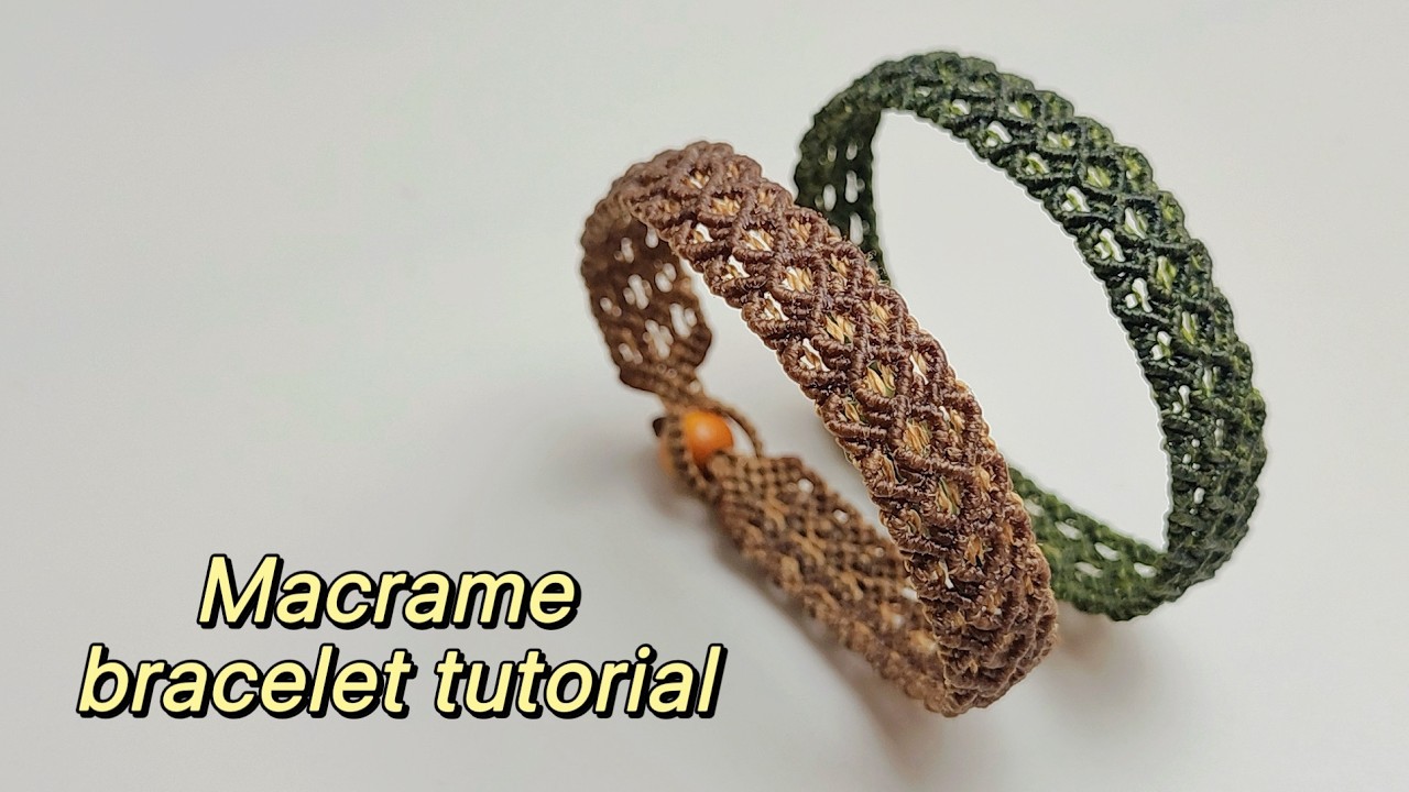 Macrame bracelet tutorial | How to make quick and easy THREAD BRACELET ...