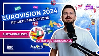 🔎 AUTO-FINALISTS AFTER 2ND REHEARSALS | 🇬🇧🇩🇪🇸🇪🇫🇷🇪🇸🇮🇹 EUROVISION 2024 Just Analytical Predictions