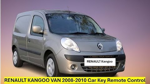 RENAULT Kangoo Van 2008 - 2010 Key Remote Control Programming DIY- Step by Step