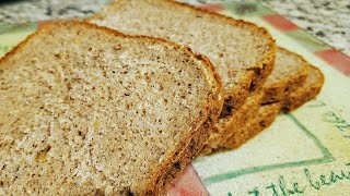 Easy and Healthy Sprouted Wheat Flour Whole Grain / Multigrain Bread in a Bread Machine