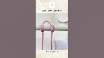 Mounting Knot for Beginners #macrame #macramebasics #diy #macrameknot #macramebeginners #shorts #DIY