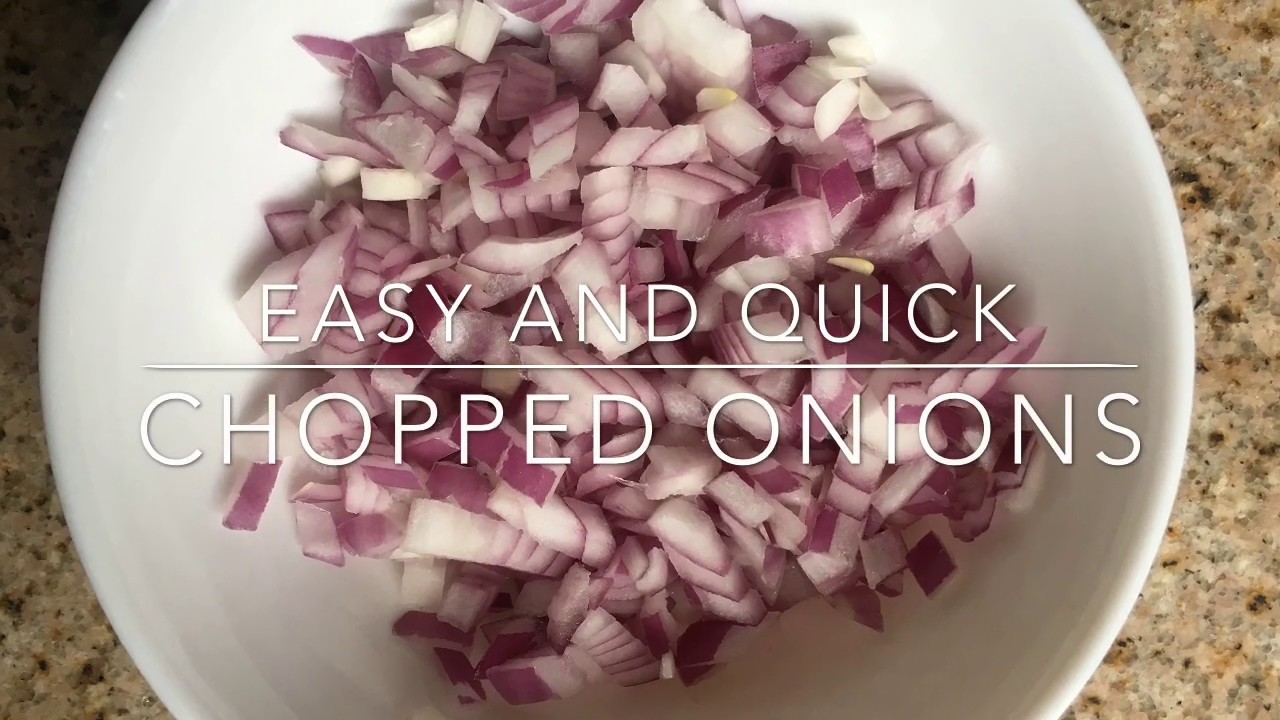 How To Chop Onions | Easy & Quick - YouTube