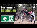 Der saubere Notabstieg - Fahrtechnik Basics - Löse dich vom Mountainbike im Gelände