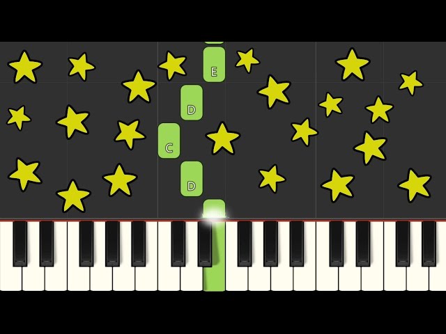 Twinkle little star piano tutorial  Músicas de piano, The piano, Notas  musicais