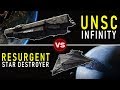 UNSC Infinity vs. Resurgent Star Destroyer -- Who Would Win? |  (Rematch) | Halo vs Star Wars