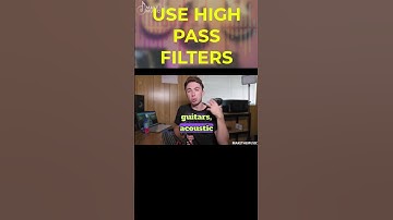 Use High Pass Filters for Mixing  #mixingmastering