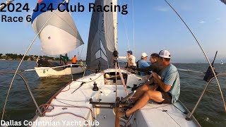 J24 Wednesday night club racing Race 6. With onboard crew conversation and tactics.