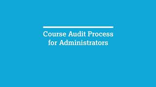 Pre-AP Course Audit Process for New Schools