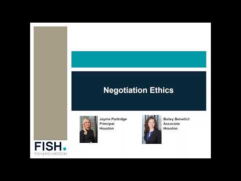 Video: Ar etika vaidina svarbų vaidmenį derybose?