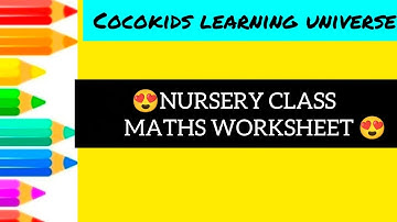 😍 Maths worksheet😍 Important questions #nursery #LKG #nurseryrhymes #mathsexamtips #viralvideo #art 