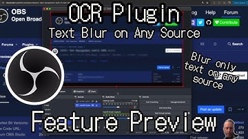 Easiest Text Blur with OCR on OBS [Feature Preview]