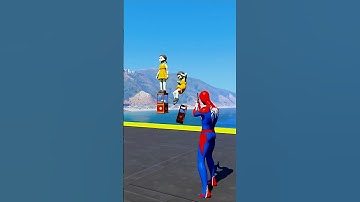 spiderman vs squid game #entertainment #gta #spiderman #squidgame