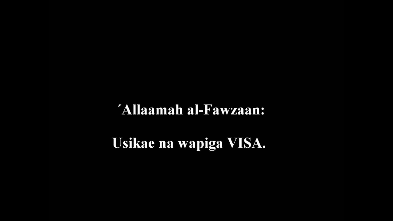 237- Anashindwa Kusikiliza Wanachuoni Kinyume Chake Anapenda WAPIGA VISA