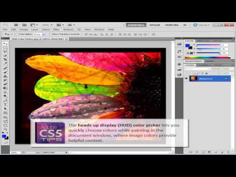 Using the HUD Color Picker in Photoshop CS5 HD