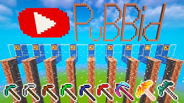 Pickaxes vs 70 Blocks | Minecraft