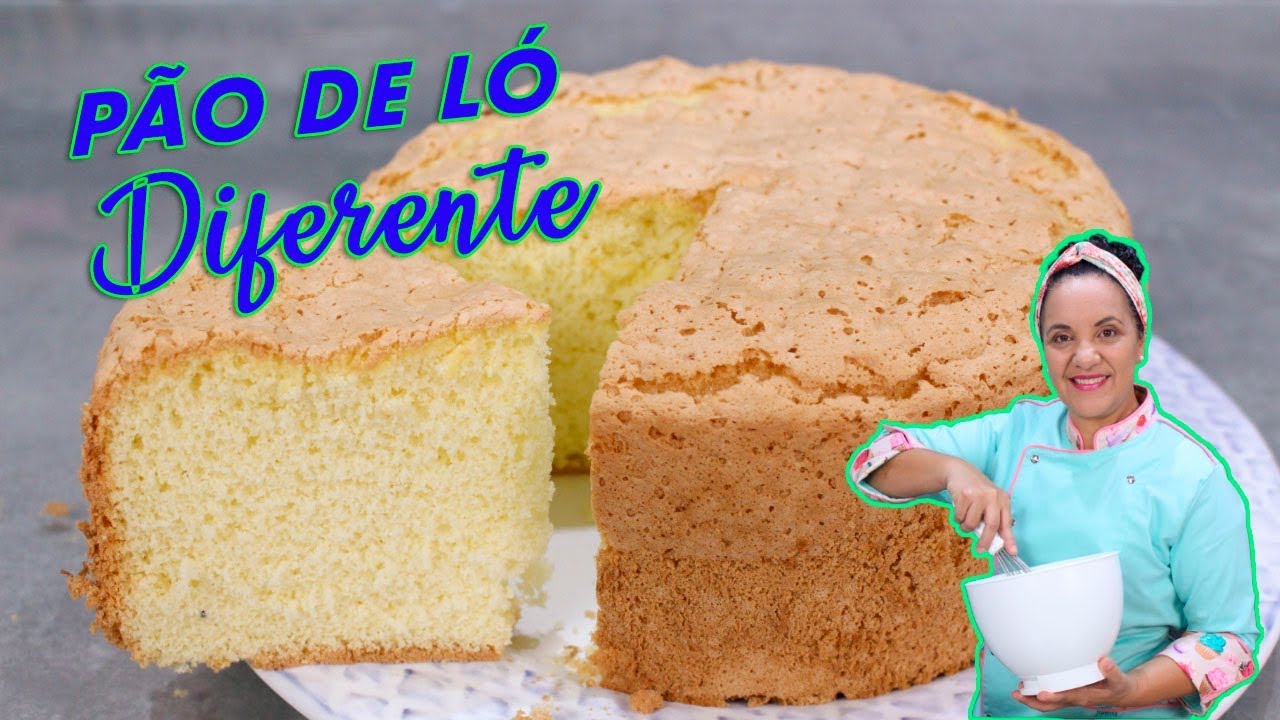 Bolo Pão de Ló Sem Ovo - Comidinhas do Chef