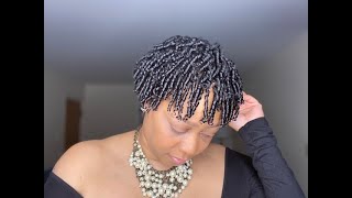Flawless Finger Coils with The Coil Brush using Mielle Organics Pomegranate & Honey Line