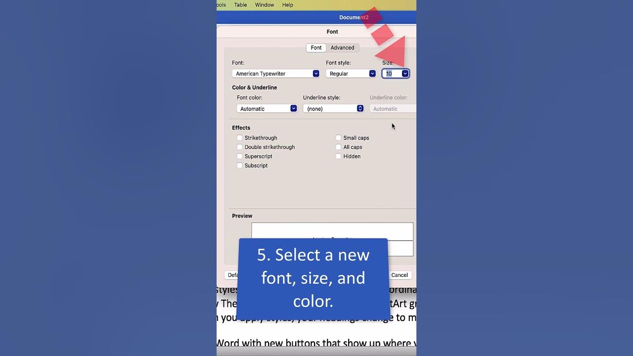How to Change the Default Font in Word for Mac 🍎 shorts YouTube