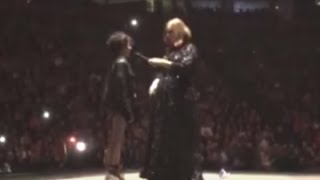 Adele Performs Duet with 12-Year-Old Fan