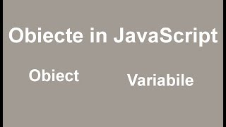 JavaScript Ro Lectia 19 Tutorial- Obiecte create in JS Part1
