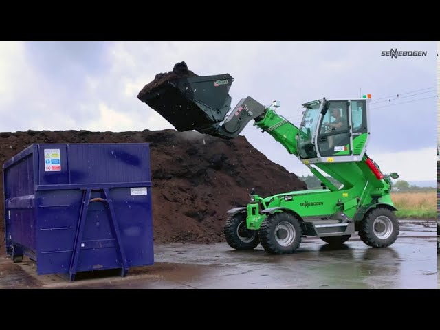 SENNEBOGEN 355 E - Loading of compost, Nigel Baker Ltd., Great Britain