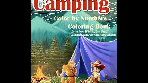 Camping Color By Number Coloring Book - Color Questopia - Flip Through!