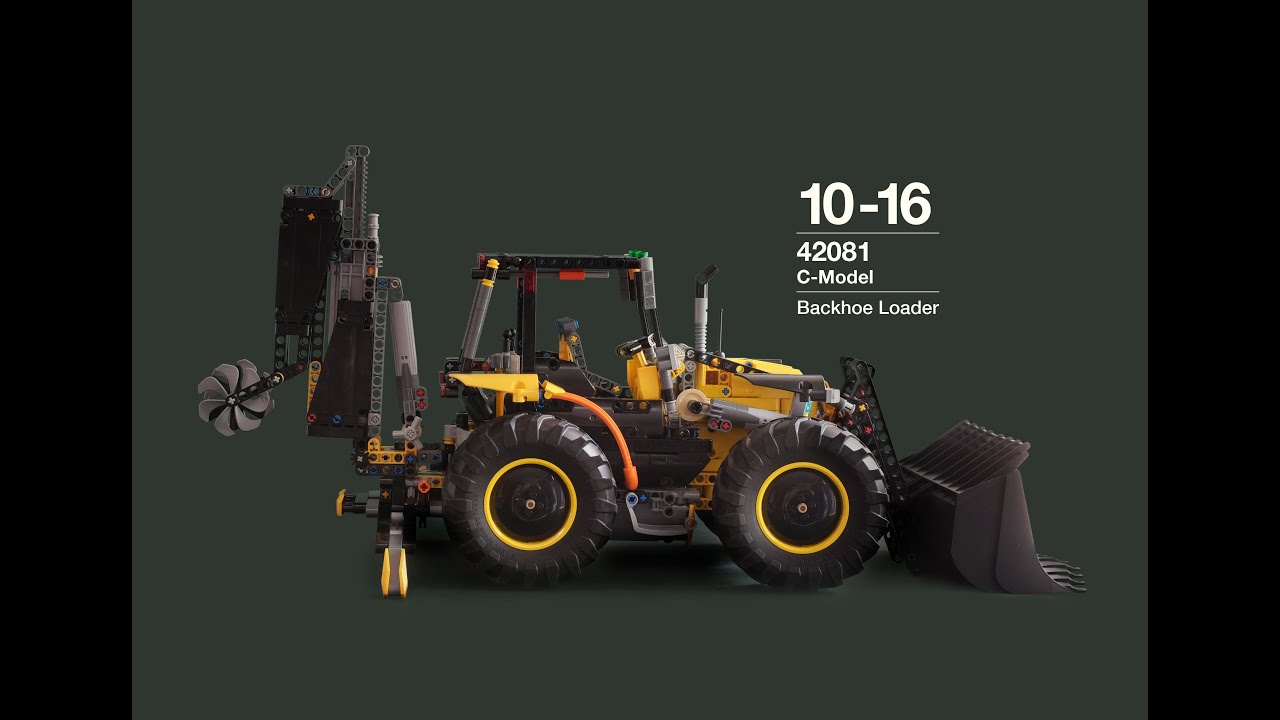 LEGO MOC-159597 42081 - Backhoe Loader by Casual.lego.enjoyer
