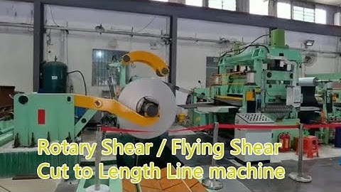 Rotary Shear Cut to Length Line machine # stainless steel cut to length #flying shear cut to length