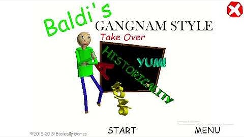 Baldi Basics Gangnam Style Takeover mod