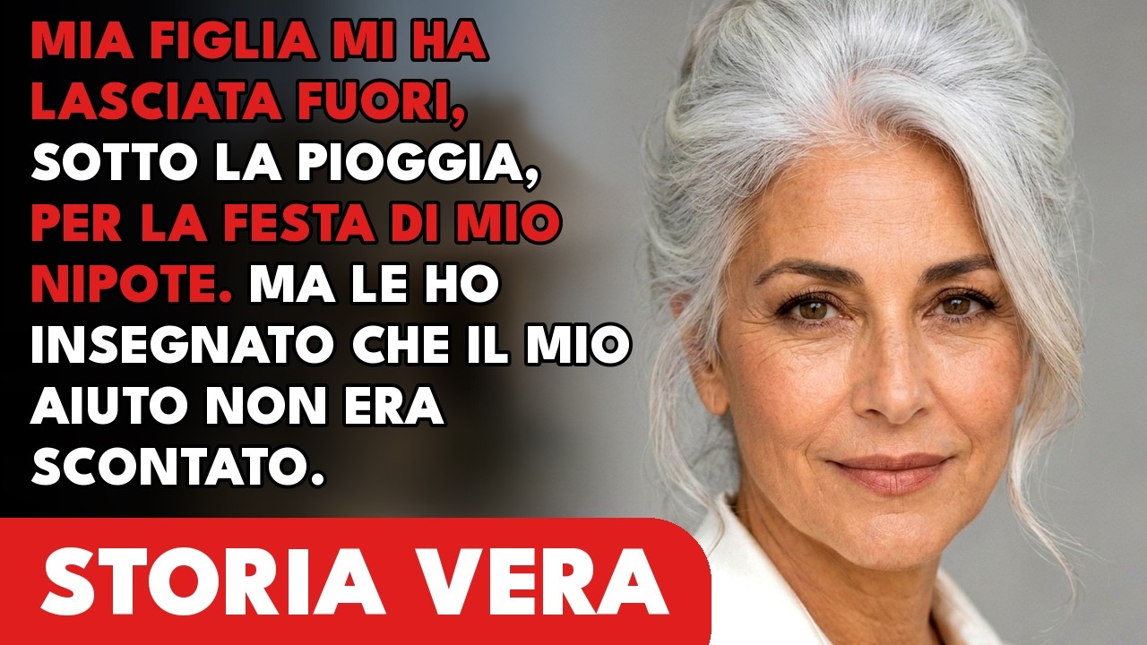 Avevo 67 anni e sotto un temporale gelido, con il regalo di mio nipote in mano, mia figlia mi ha scritto: “Aspetta fuori, non ci servi ancora qui dentro.” Ero davanti al cancello della sua villa,...