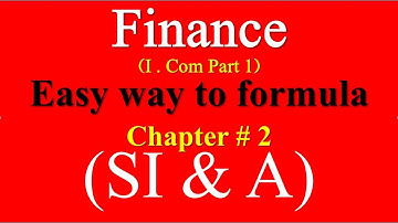 Formulas of simple interest and Compound interests in Business math| Chapter 2 B Math I com part1
