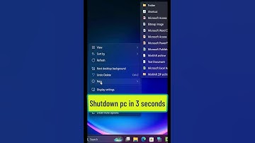 One-Click Shutdown: The Simplest Hack Ever | how to shutdown pc in 3 seconds